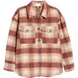 B.P. Plaid Shirt Jacket Shacket Size XS